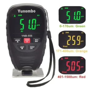 2021 New Release Yunombo YNB-555/YNB-555R Film Thickness Meter Car Galvanized Paint Thickness Gauge Coating Thickness Gauge