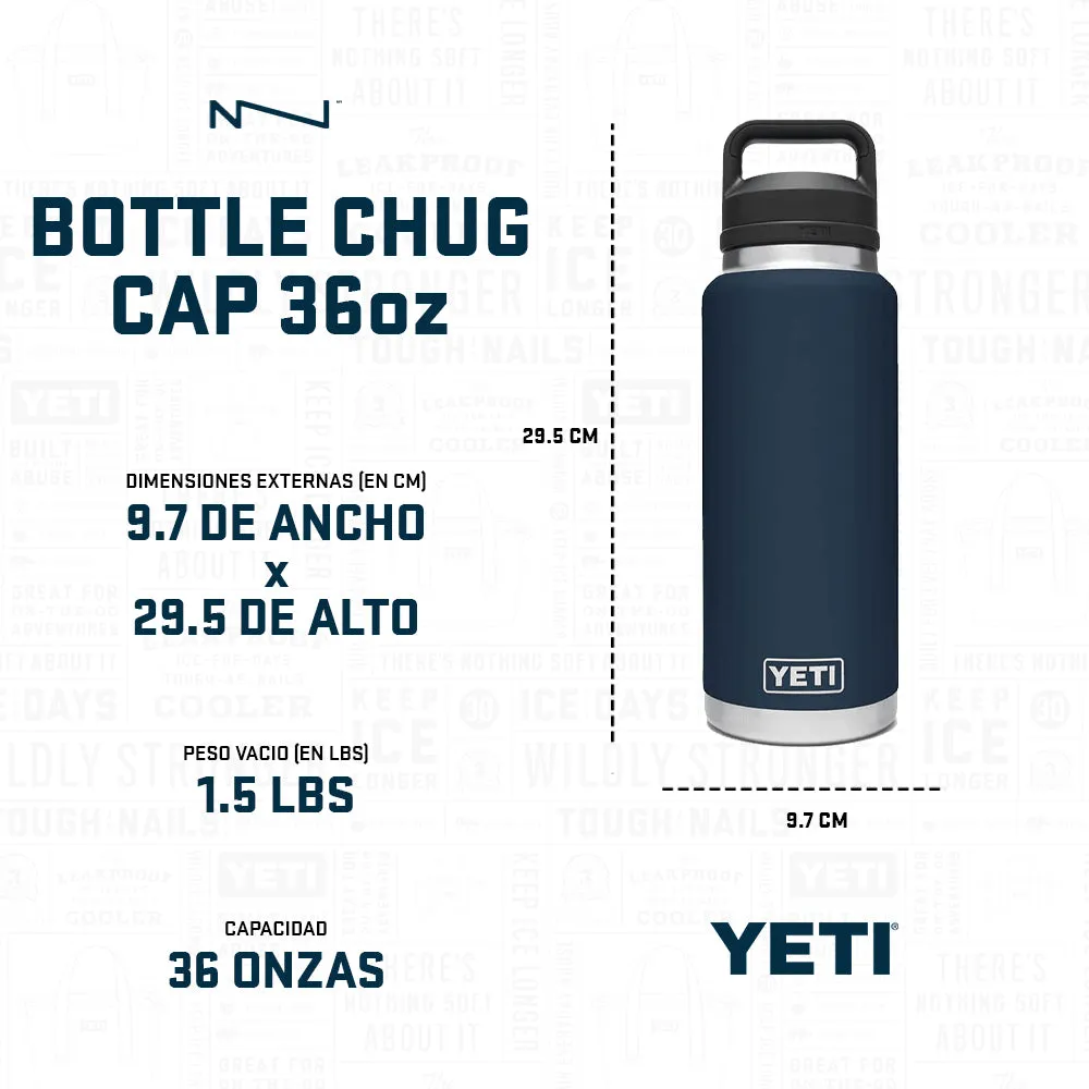 21071070043 TERMO RAMBLER 36oz CHUG CAP CHARCOAL MARCA YETI