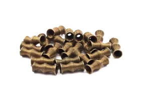 30 Pcs 13x5 Mm Antique Bronze Tone Metal Wire Tube Spacer Bead Sb-09  K147