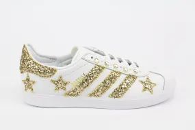 Adidas Gazelle Gold Glitter Stelle & Strass