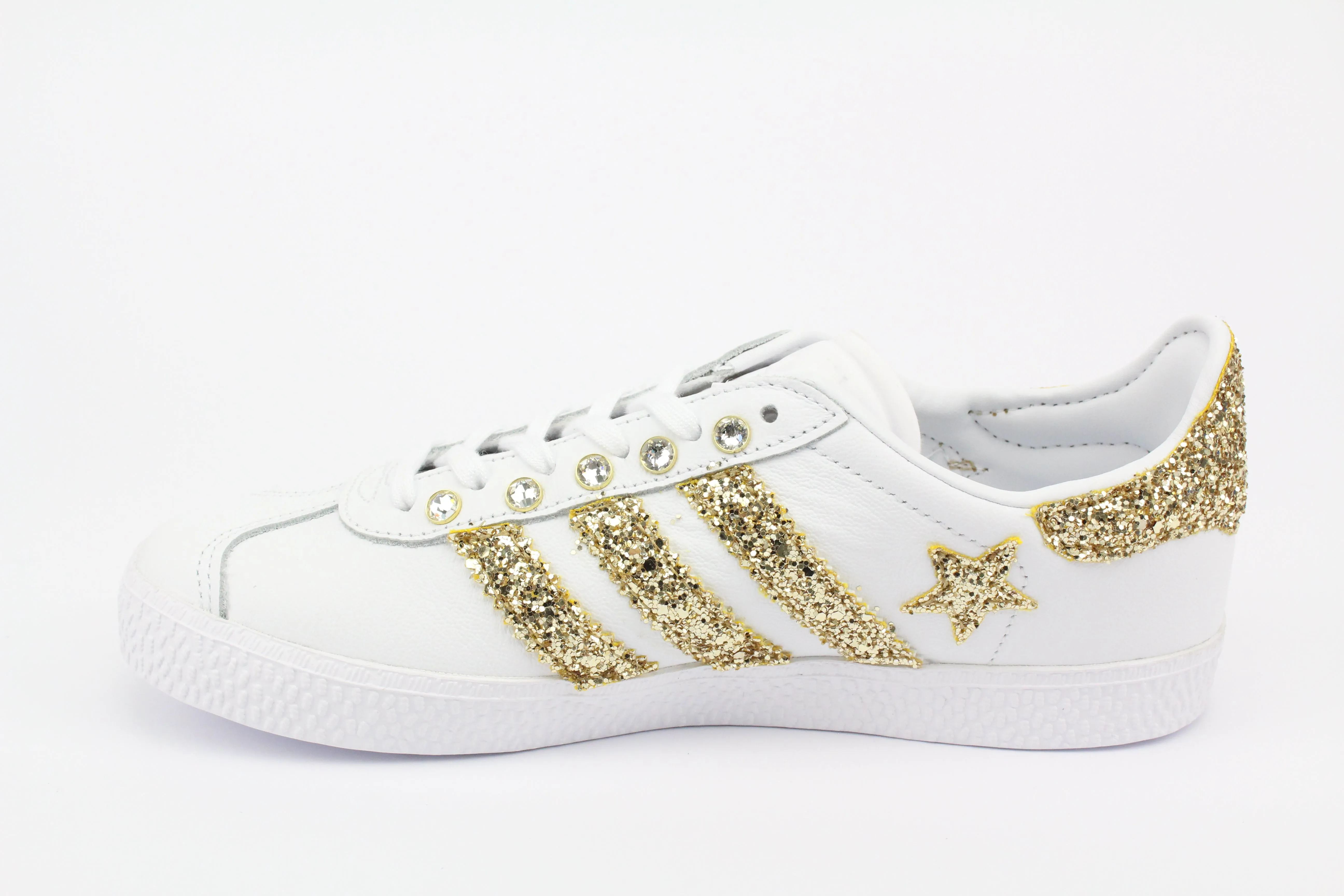 Adidas Gazelle Gold Glitter Stelle & Strass