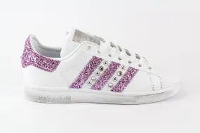 Adidas Stan Smith Glitter Glicine & Strass