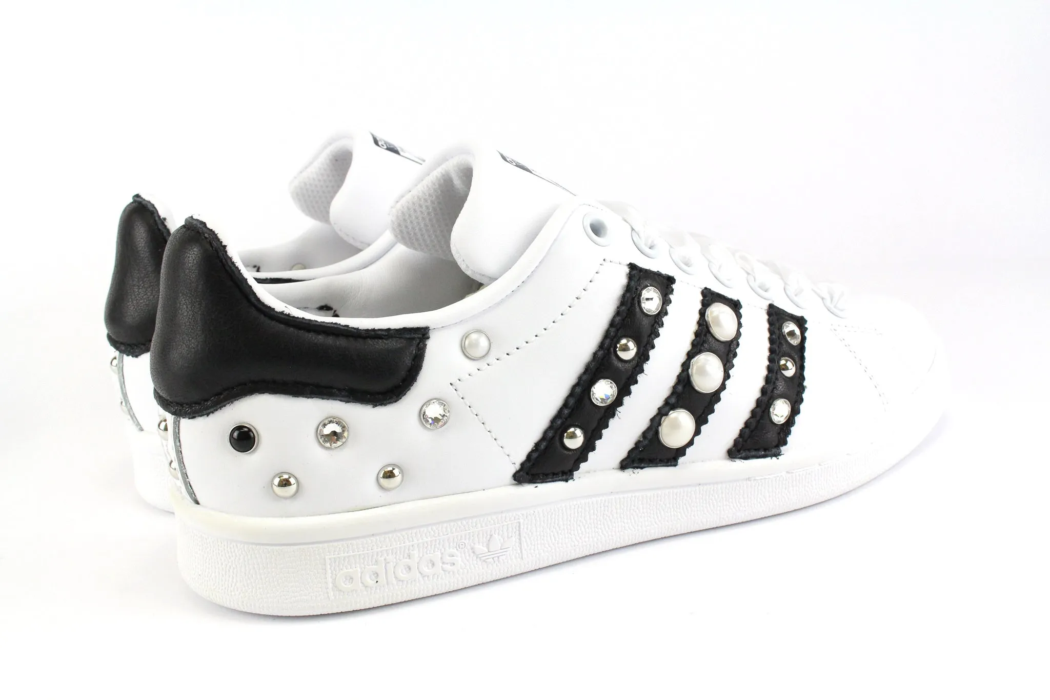 Adidas Stan Smith Strass Perle & Lacci Raso