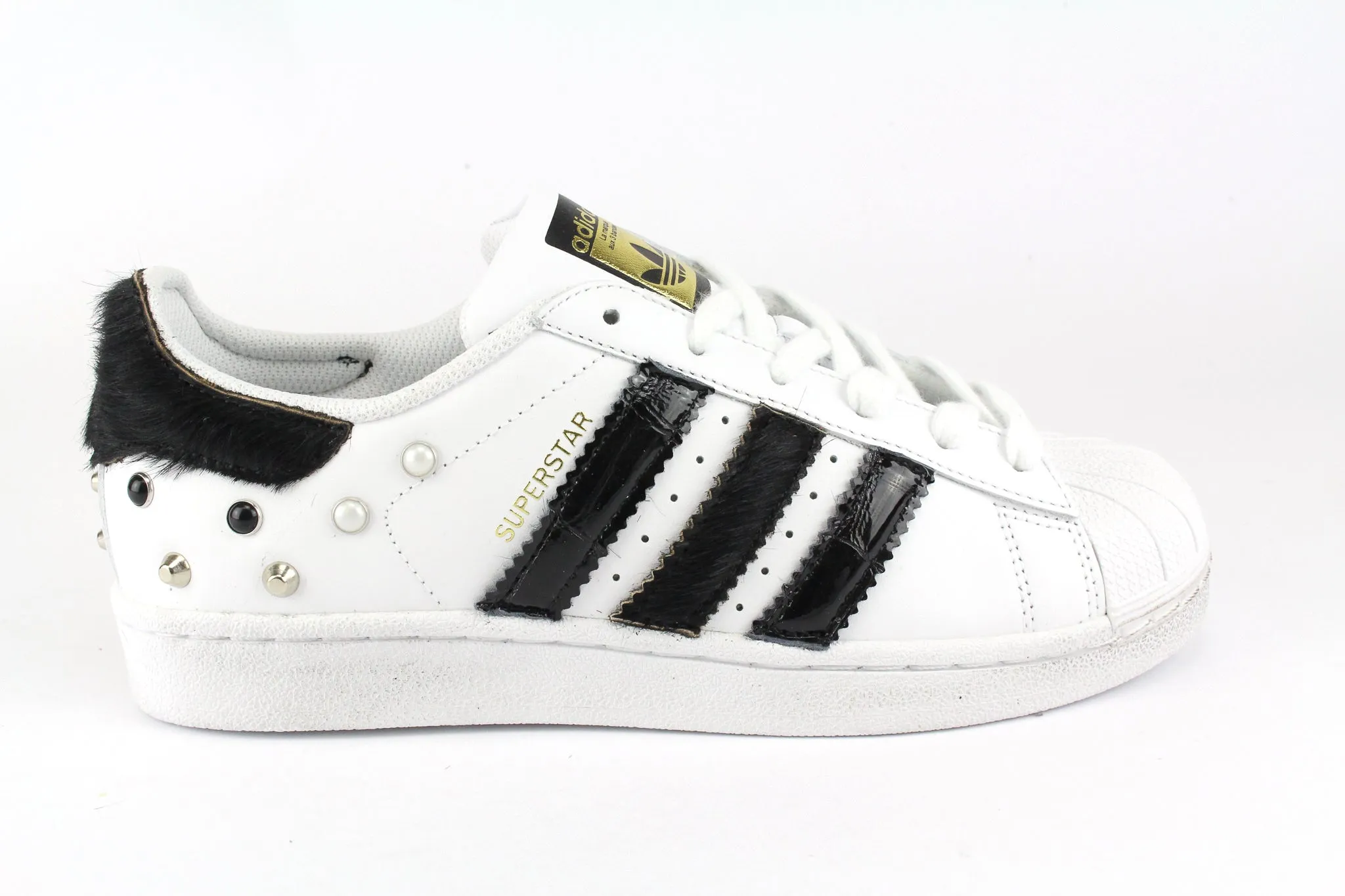 Adidas Superstar Cavallino Nero Cocco & Borchie