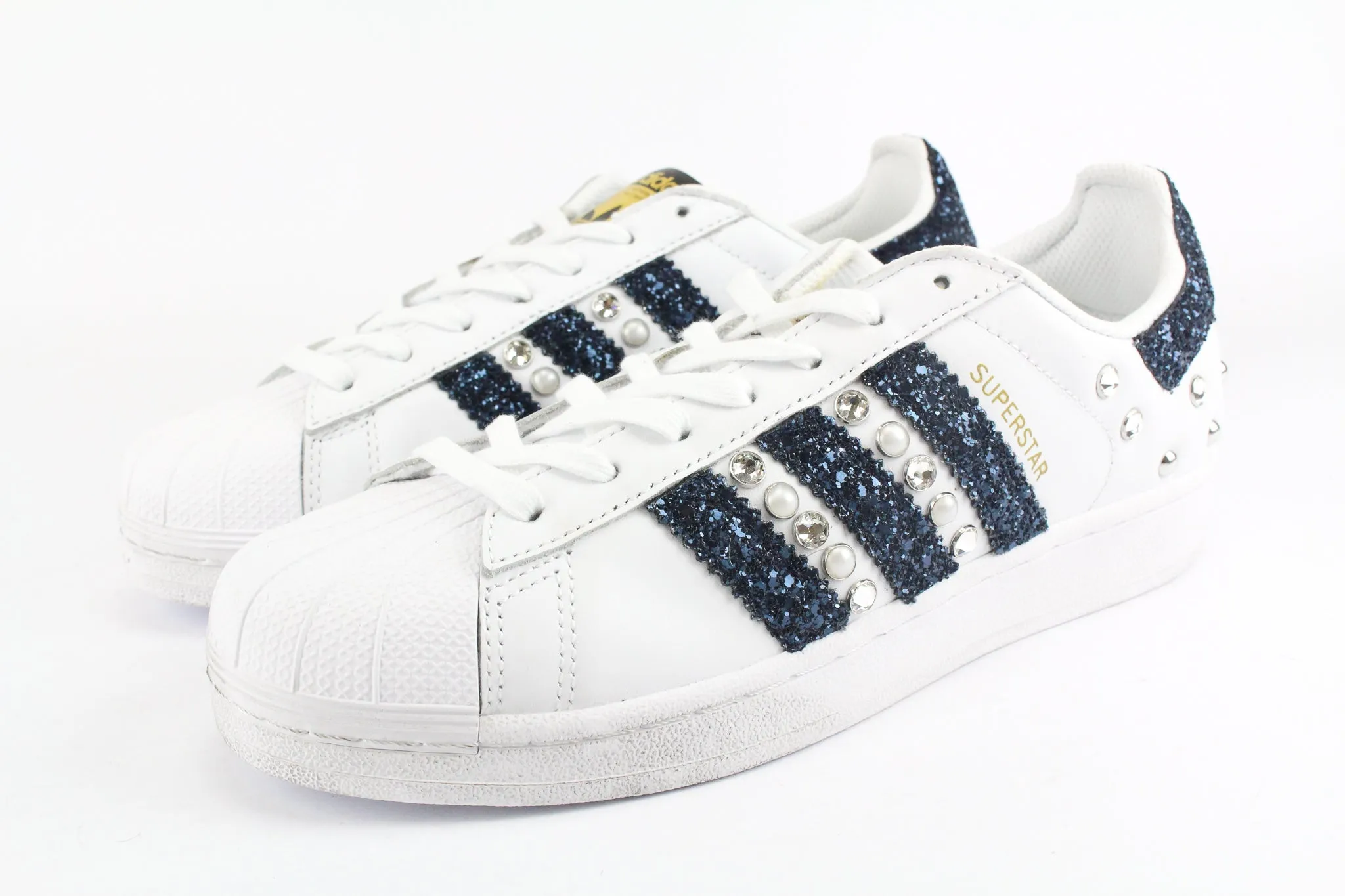 Adidas Superstar Navy Glitter & Strass