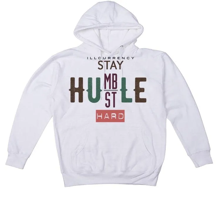 Air Jordan 1 High OG Hand Crafted White T-Shirt (Stay humble hustle hard)