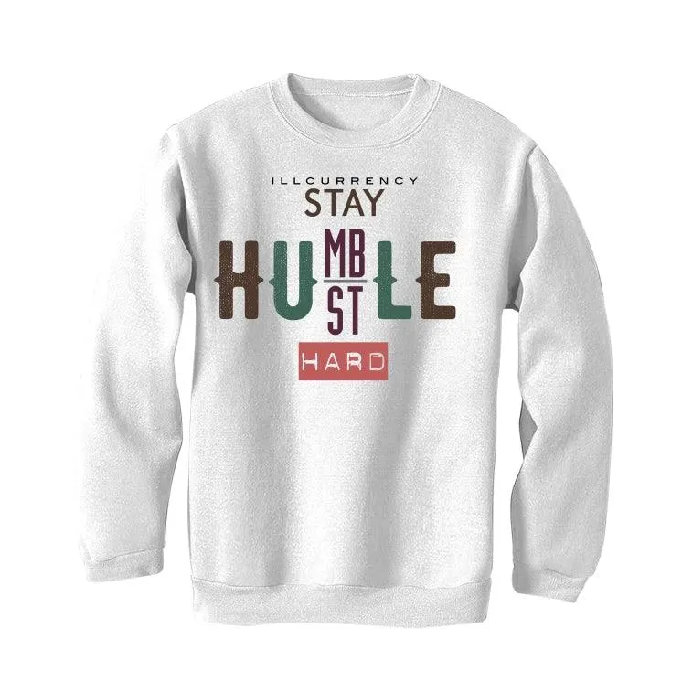 Air Jordan 1 High OG Hand Crafted White T-Shirt (Stay humble hustle hard)