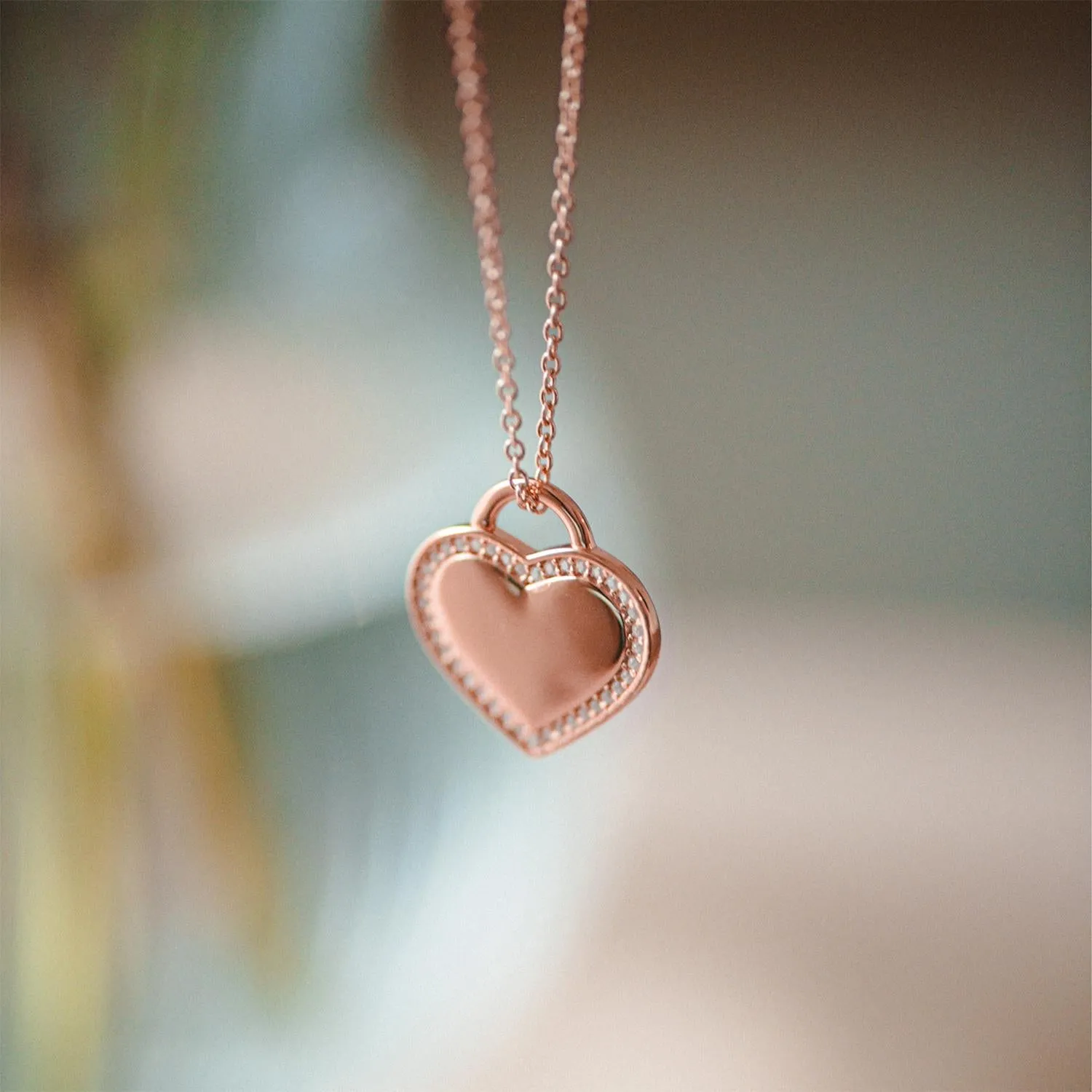 Amour - Rosegold vergoldet - Zirkonia