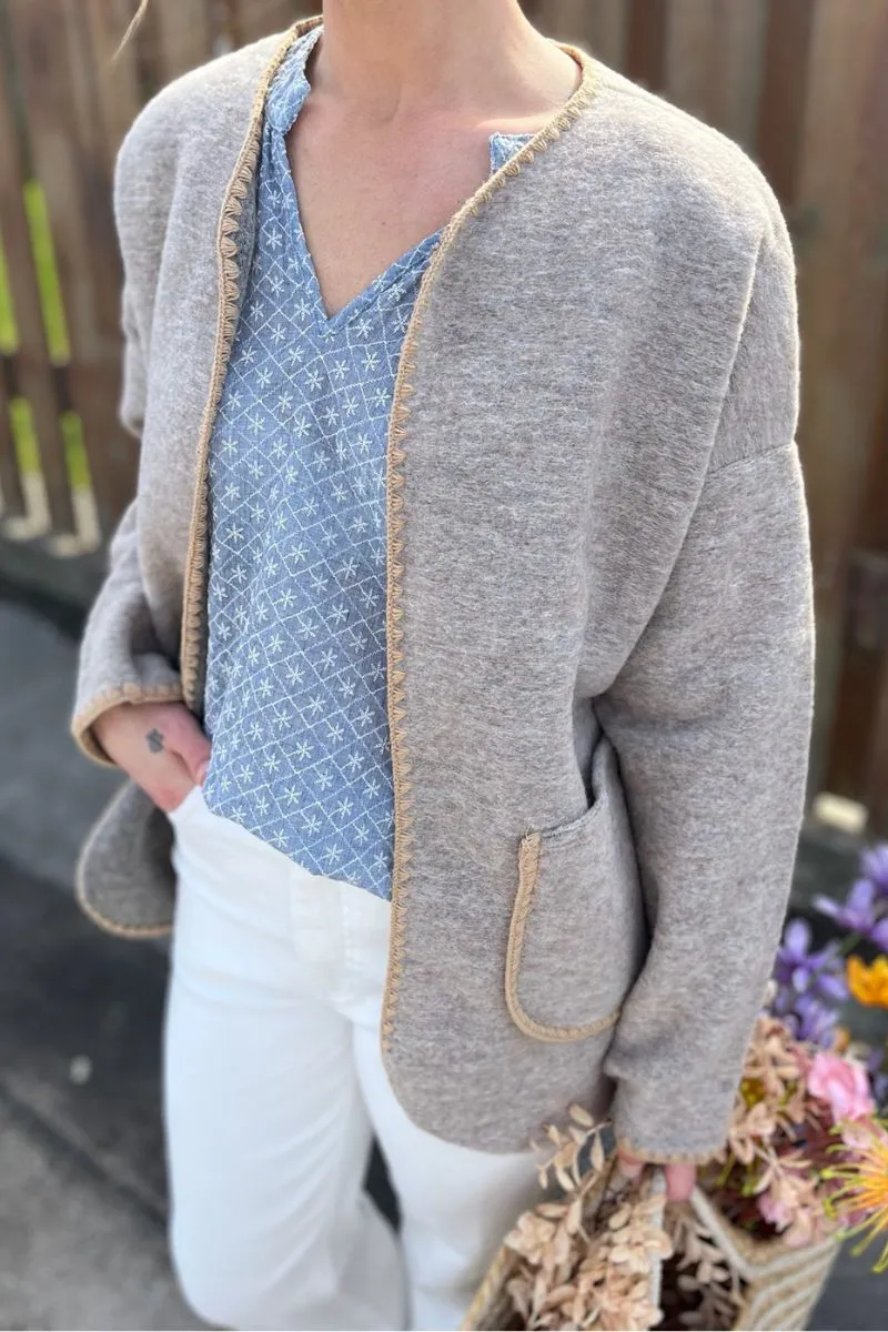 Anne 3927 | Beige | Cardigan fra Marta du Chateau