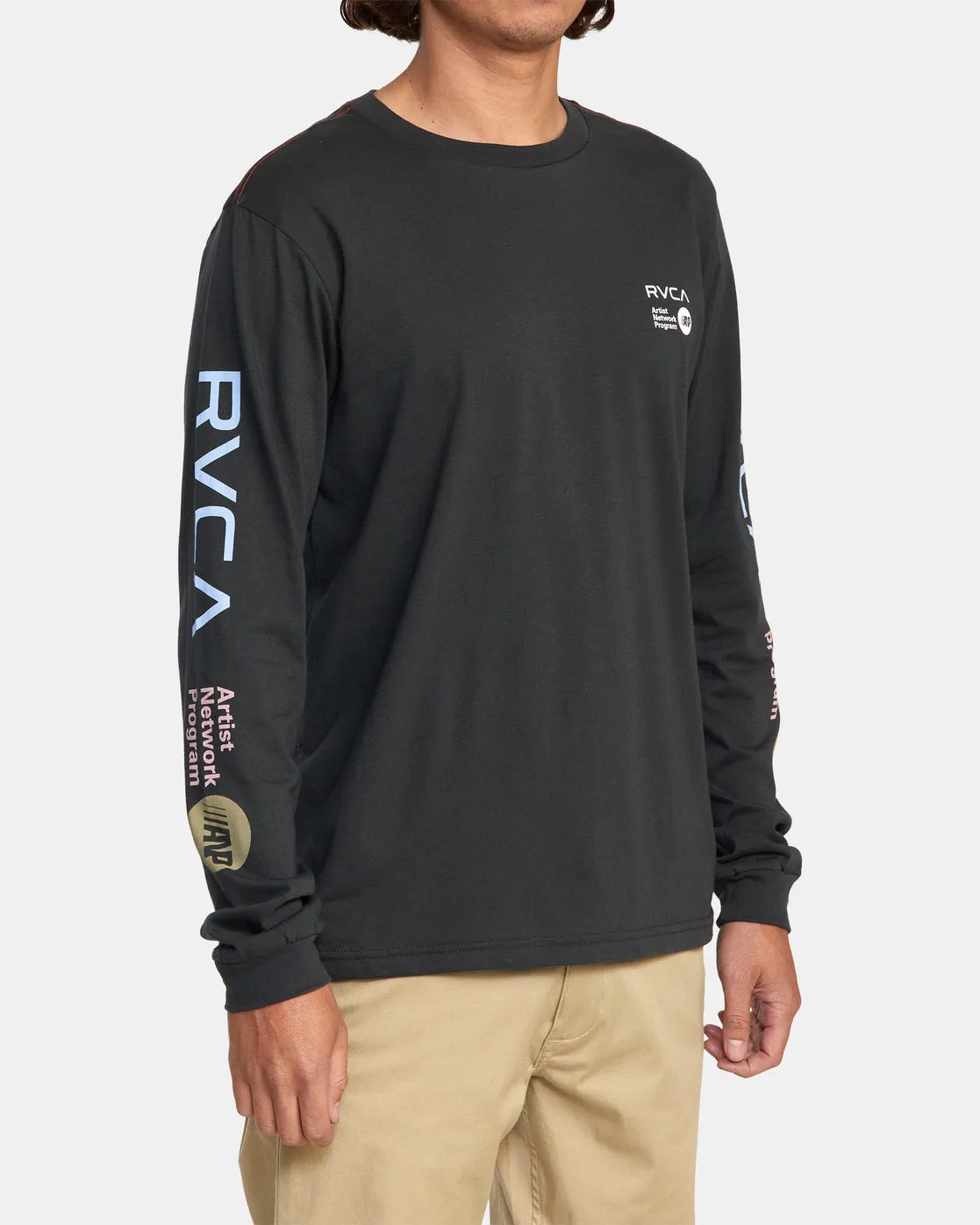 ANP Long Sleeve Tee - Black/Blue