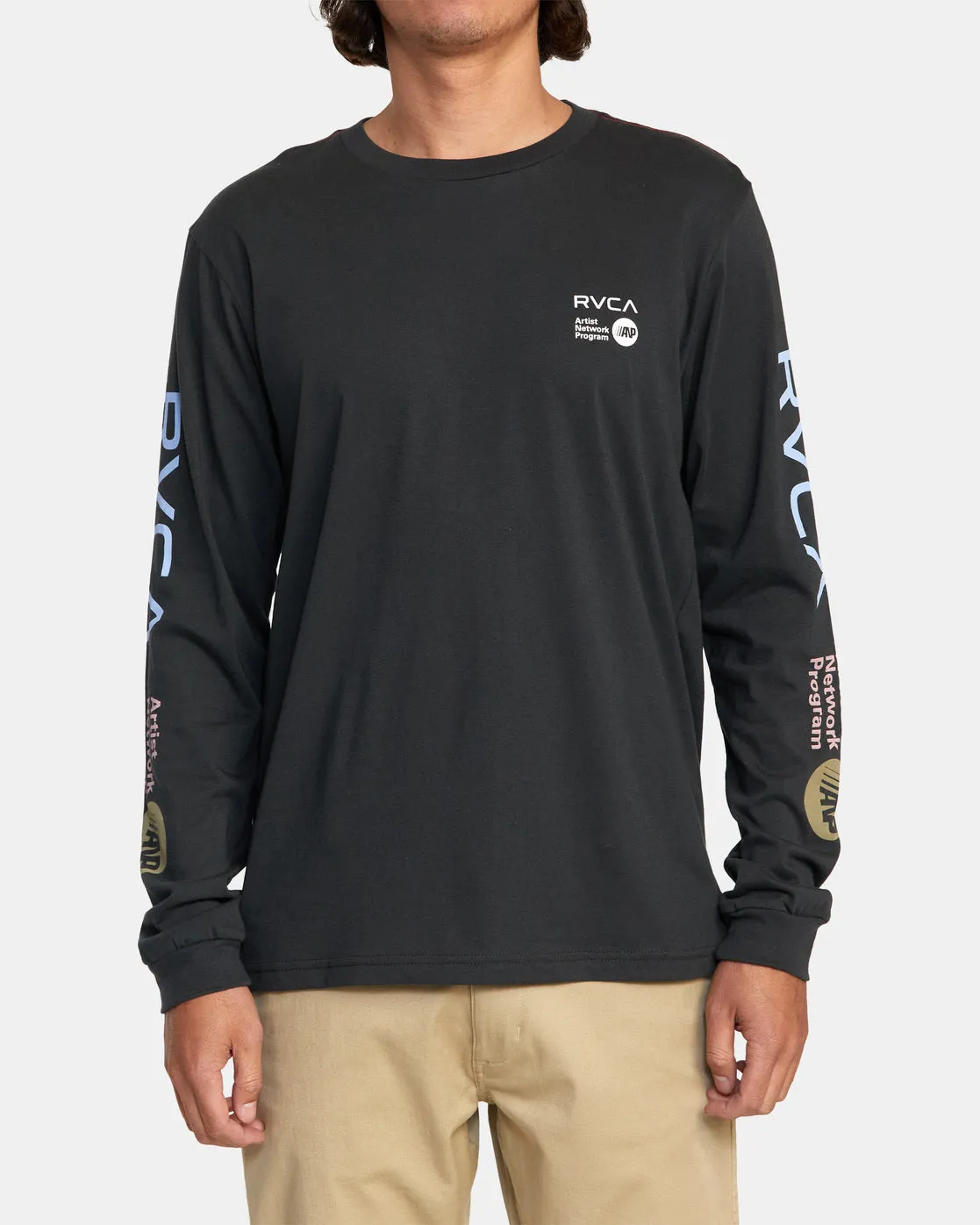 ANP Long Sleeve Tee - Black/Blue