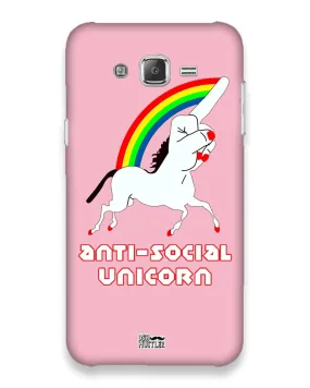 ANTI-SOCIAL UNICORN  |  samsung galaxy j7 Phone Case