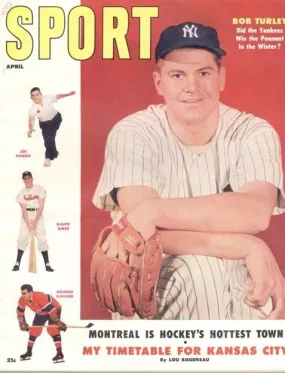 April 1955 Sport Cover (Bob Turley, New York Yankees)