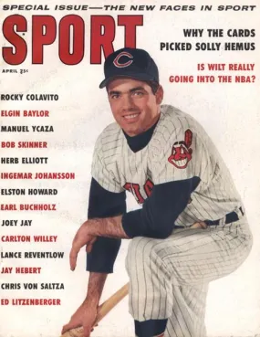 April 1959 SPORT Cover (Rocky Colavito, Cleveland Indians/Guardians)