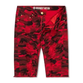 Argonaut Nations Men RIP Shorts Red Camo