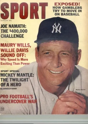 August 1965 SPORT Cover (Mickey Mantle, New York Yankees)