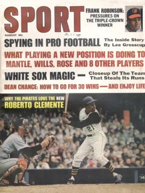 August 1967 SPORT Cover (Roberto Clemente, Pittsburgh Pirates)