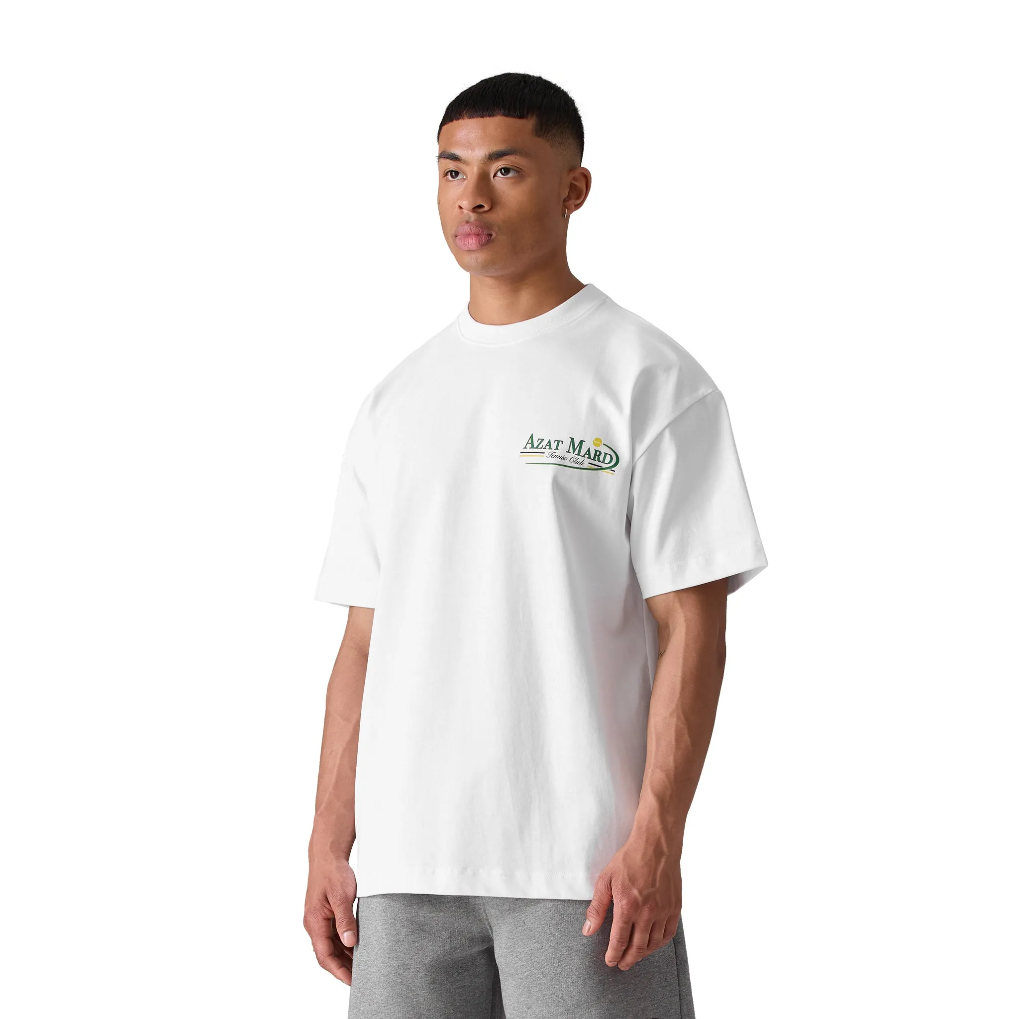 Azat Mard Tennis Club T Shirt White