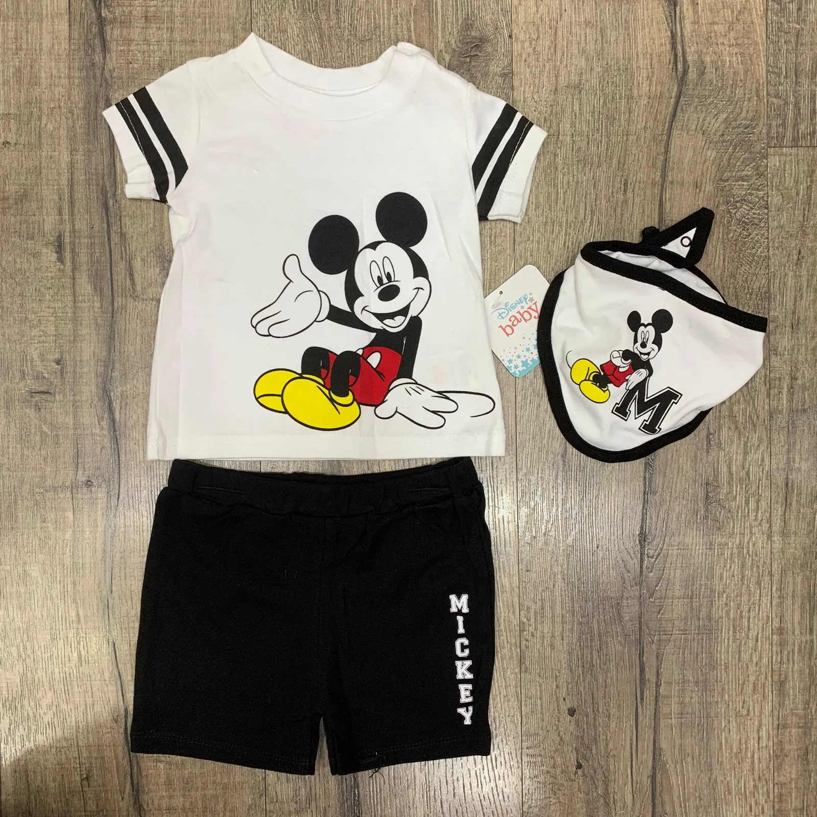 BABY DISNEY 'MICKY MOUSE' SHORTS SET (0-12 MONTHS) S19109