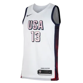 Bam Adebayo Nike 2024 USA Basketball White Swingman Jersey