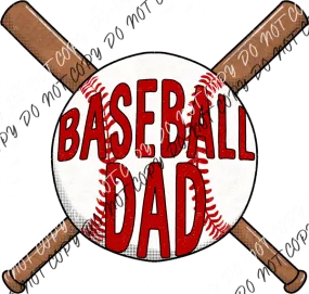 Baseball Dad Bats DTF Transfer