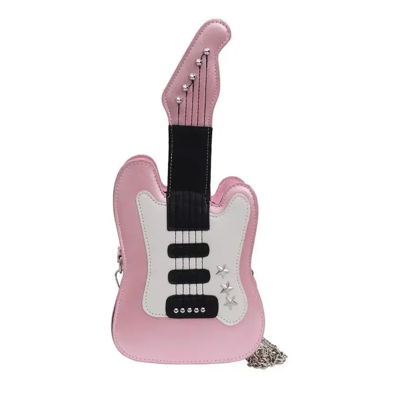 'Bass' Kawaii Y2k Guitar Shape Bag