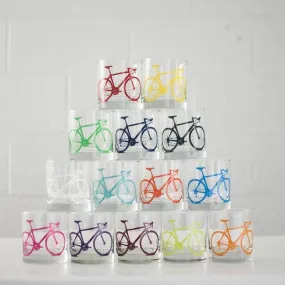 Bicycle Rocks Glass