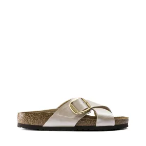 BIRKENSTOCK SANDALO SIENA BIG BUCKLE 1016099 BIANCO PERLATO