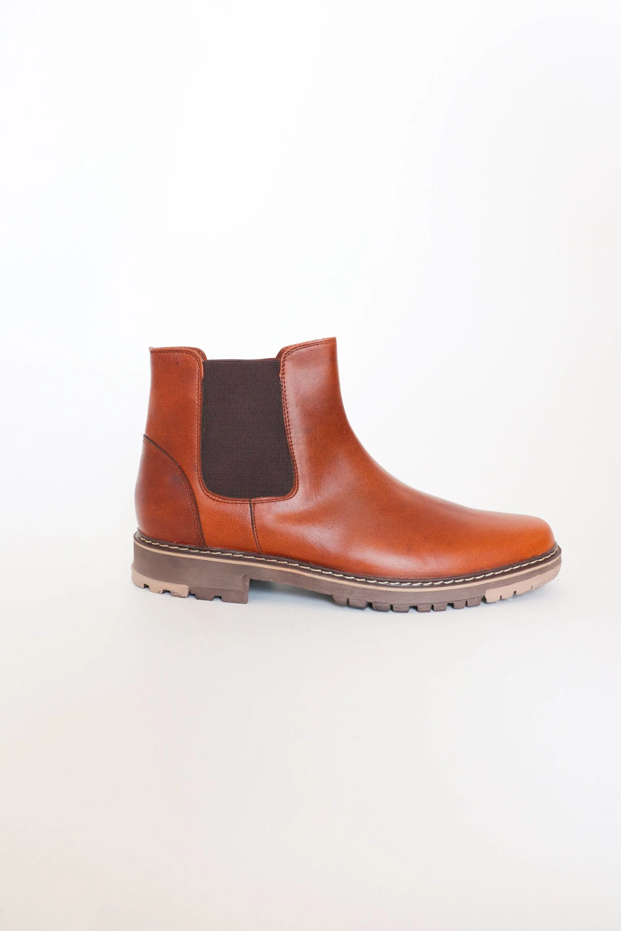 BOTAS CHELSEA STAMFORD DE CUERO MIEL PARA HOMBRE / REF: VRO 2142