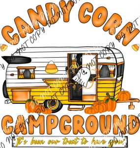 Candy Corn Campground DTF Transfer