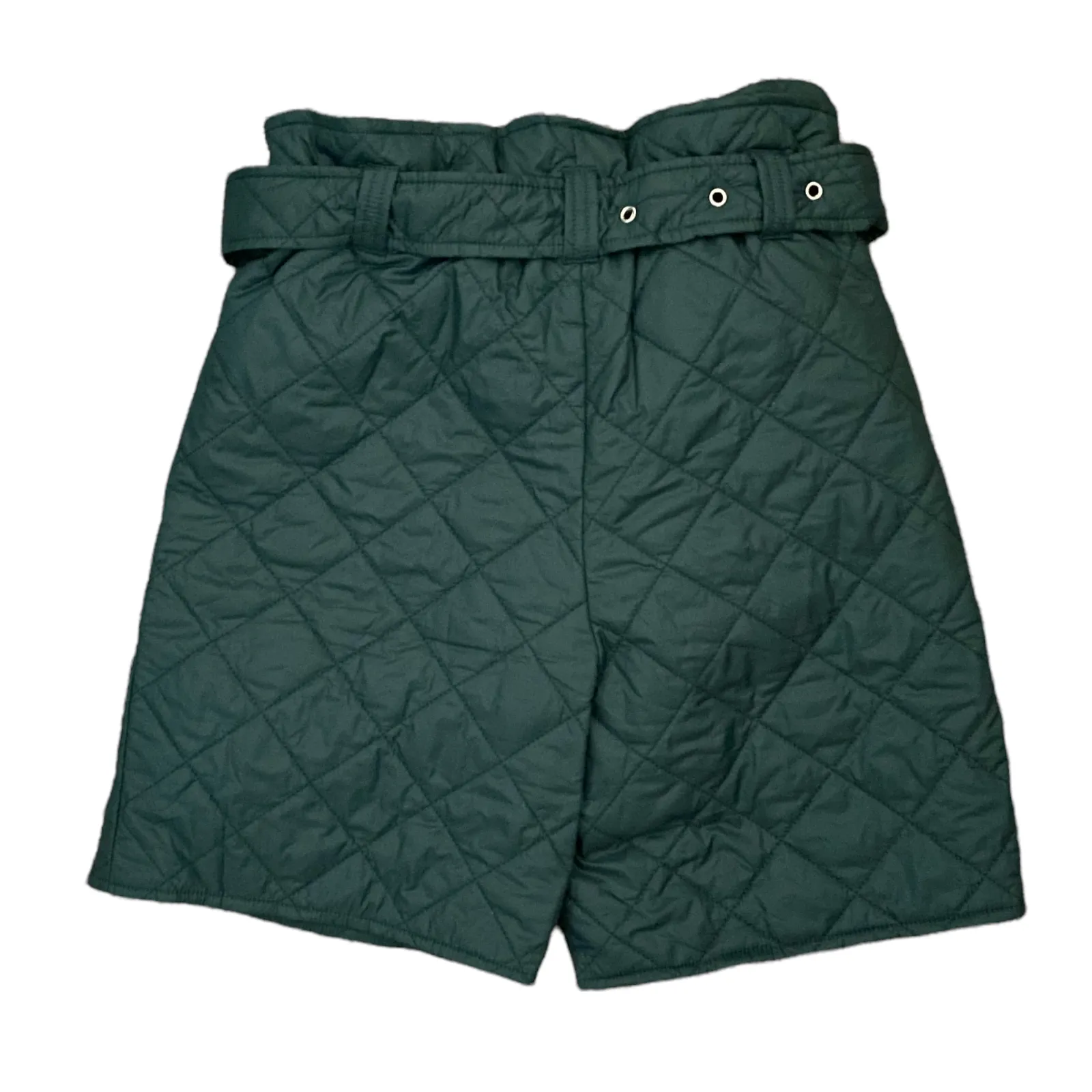 Cider Emerald Green Quilted Midi Shorts Size X-Small NWT