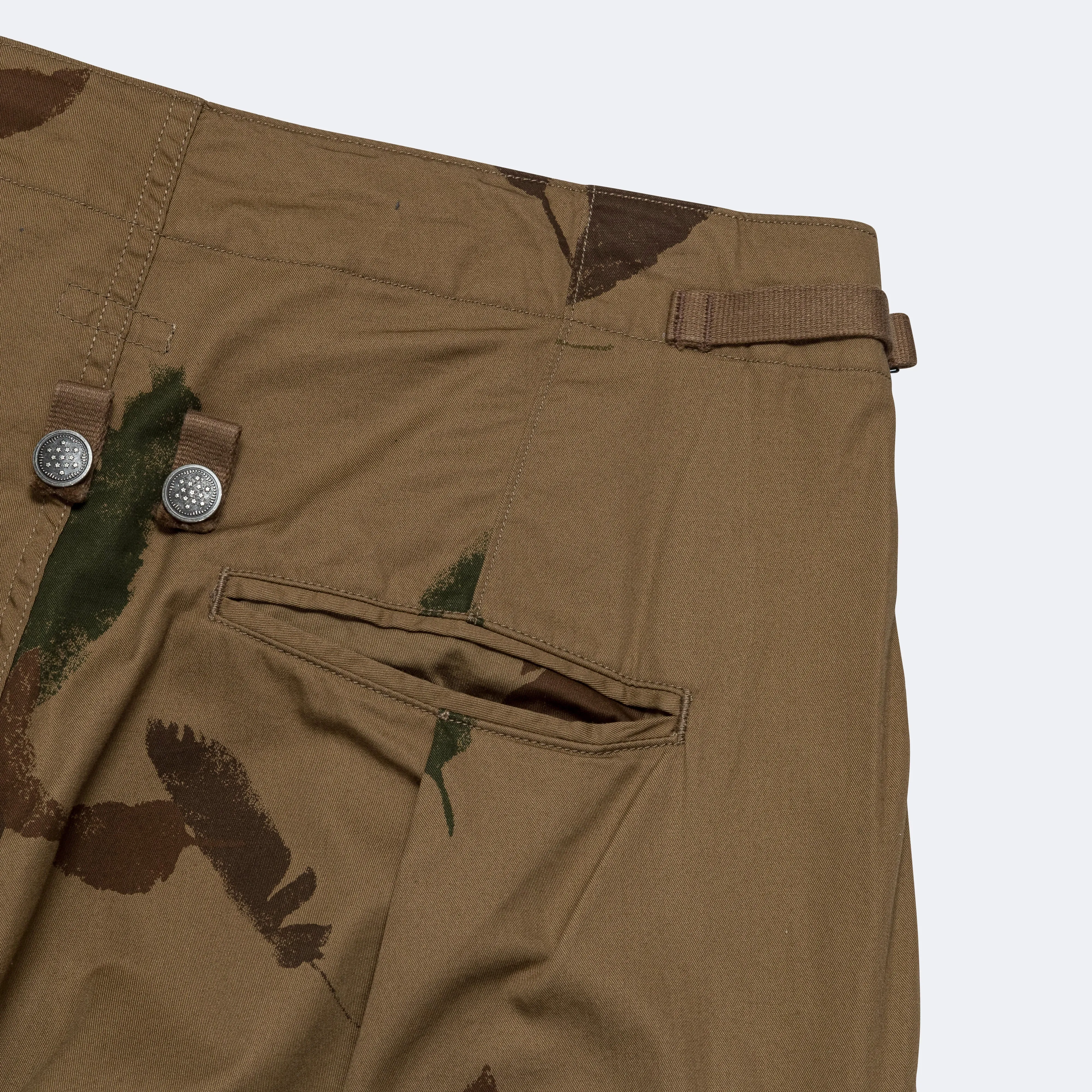 Combed Burberry FEATHER CAMO JUMBO Cargo Pants - Brown