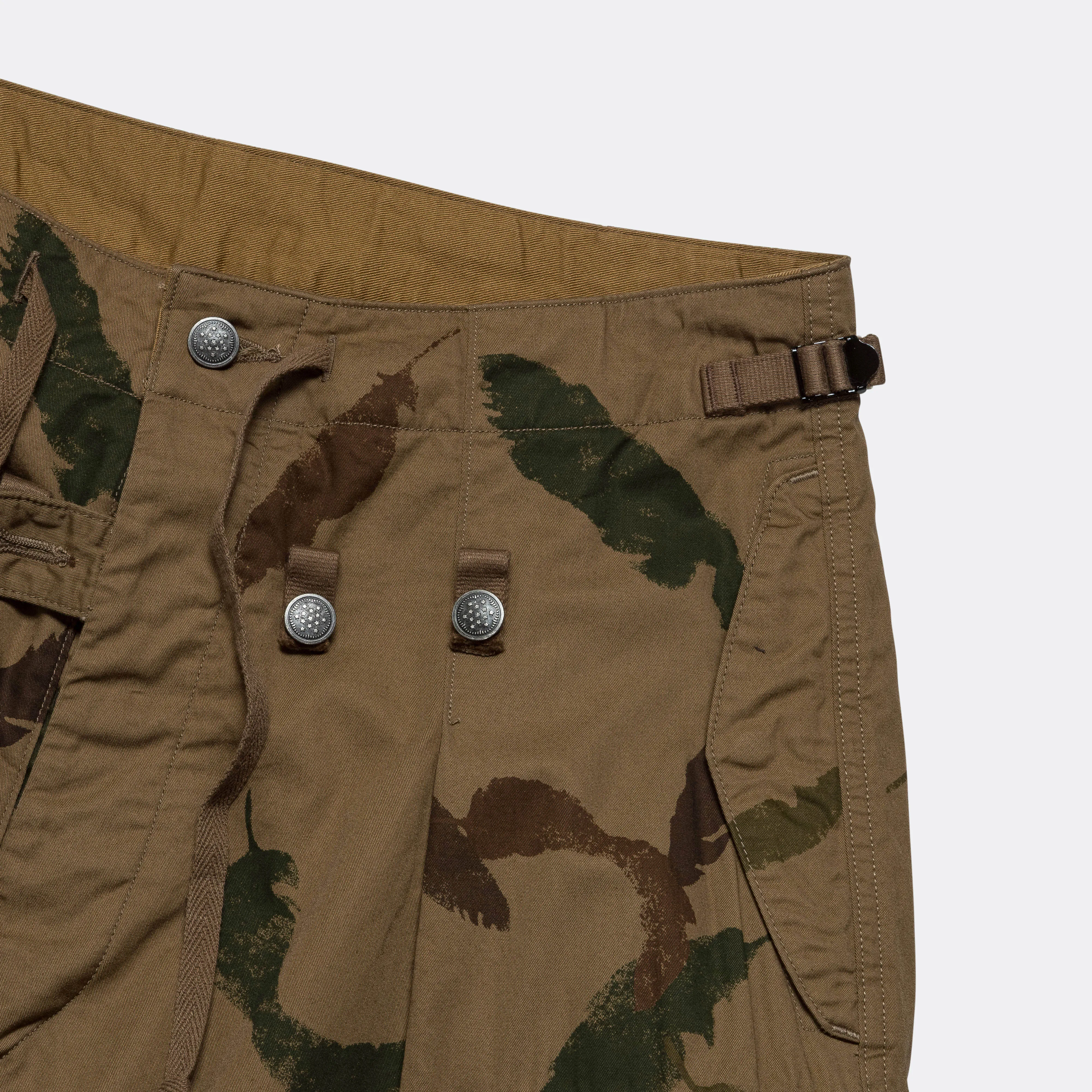 Combed Burberry FEATHER CAMO JUMBO Cargo Pants - Brown