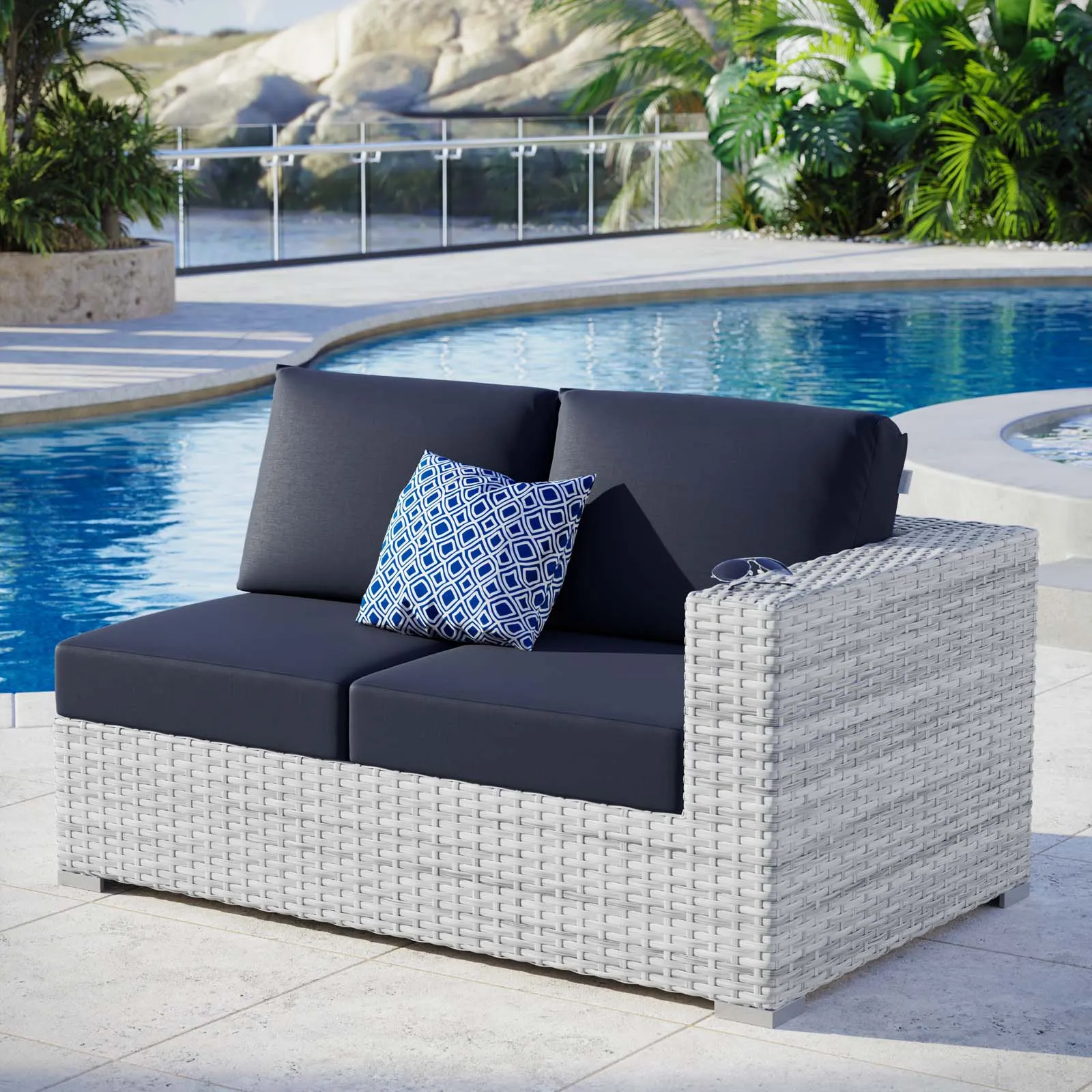 Convene Outdoor Patio Right-Arm Loveseat