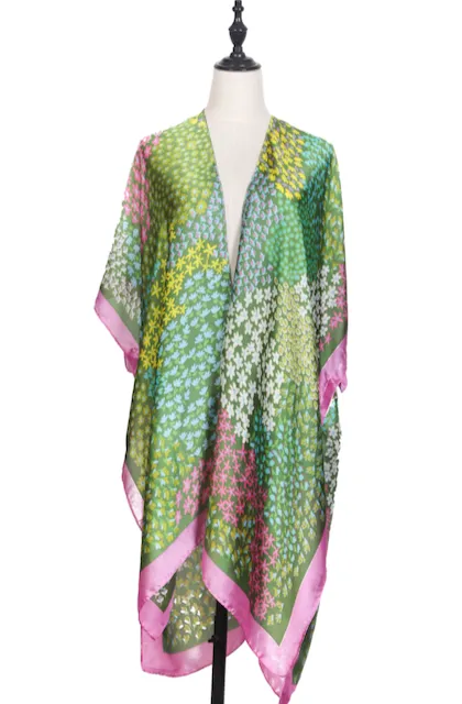 CP22004 Callaway Petals Kimono Ruana Coverup