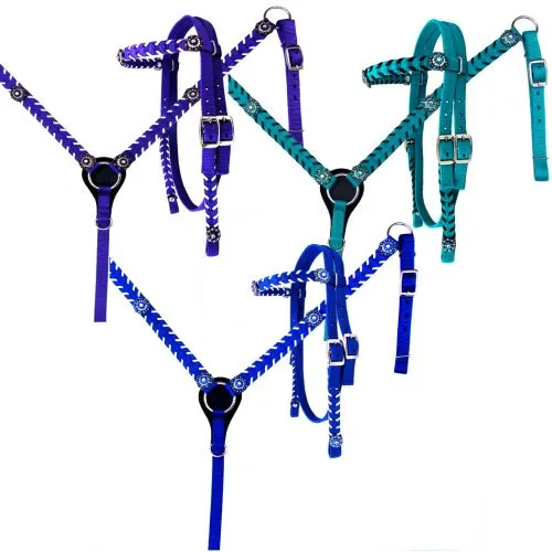 Crystal Nylon Headstall Sets