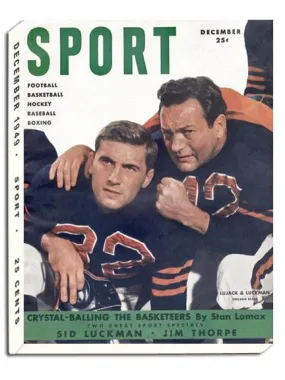 December 1949 SPORT Cover (Johnny Lujack, Sid Luckman, Chicago Bears)