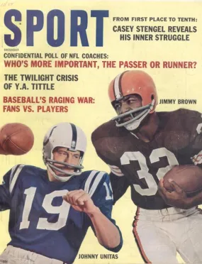 December 1962 SPORT Cover (Jim Brown, Cleveland Browns, Johnny Unitas, Baltimore Colts)