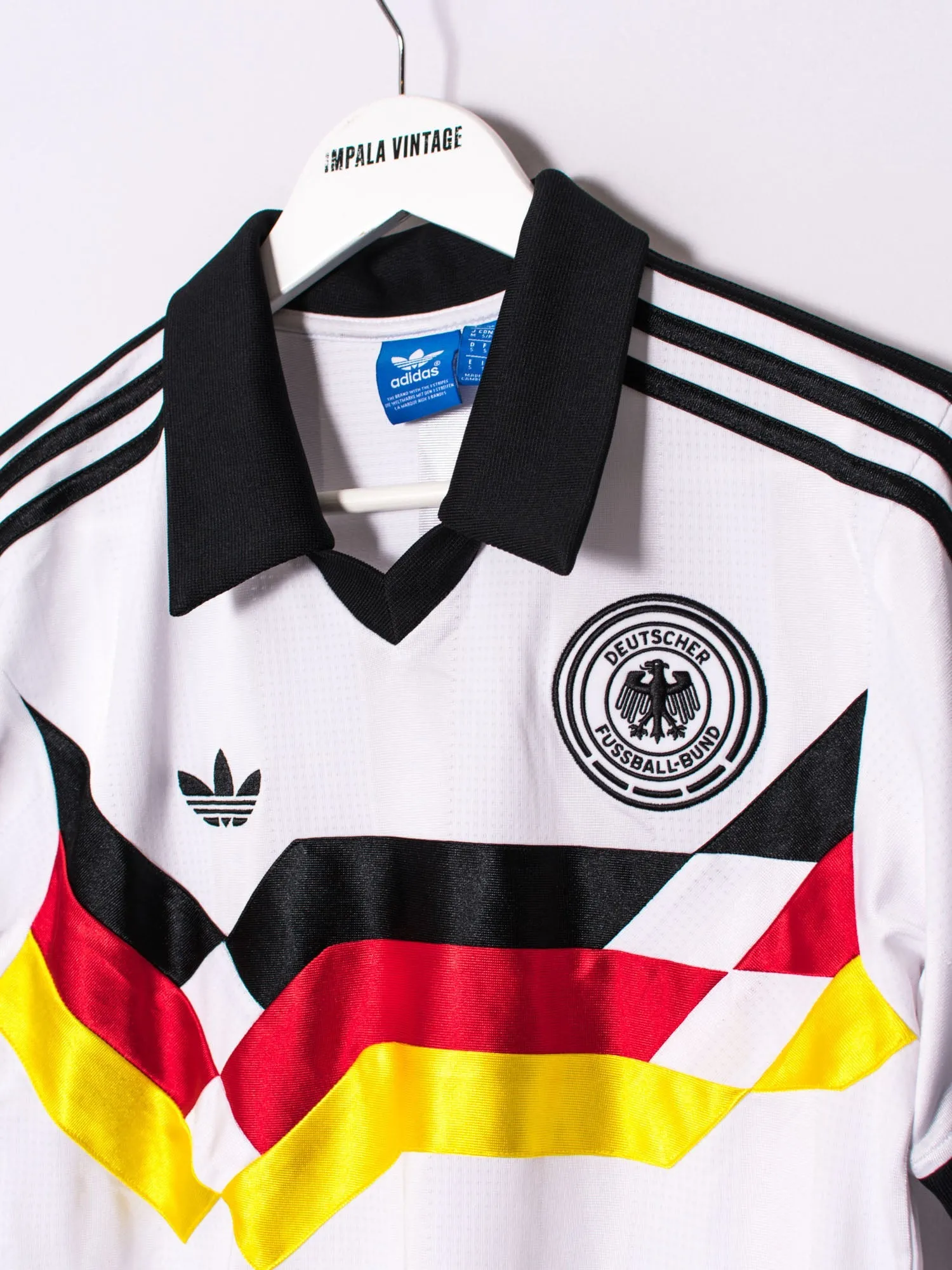 Deutscher Fussball-Bund Adidas Originals Official Football Replica 1988-1990 Jersey