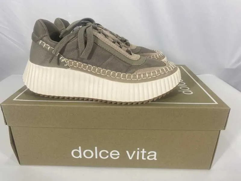 DOLEN NYLON SNEAKERS DK TAUPE NYLON - re:vita