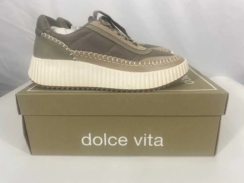 DOLEN NYLON SNEAKERS DK TAUPE NYLON - re:vita