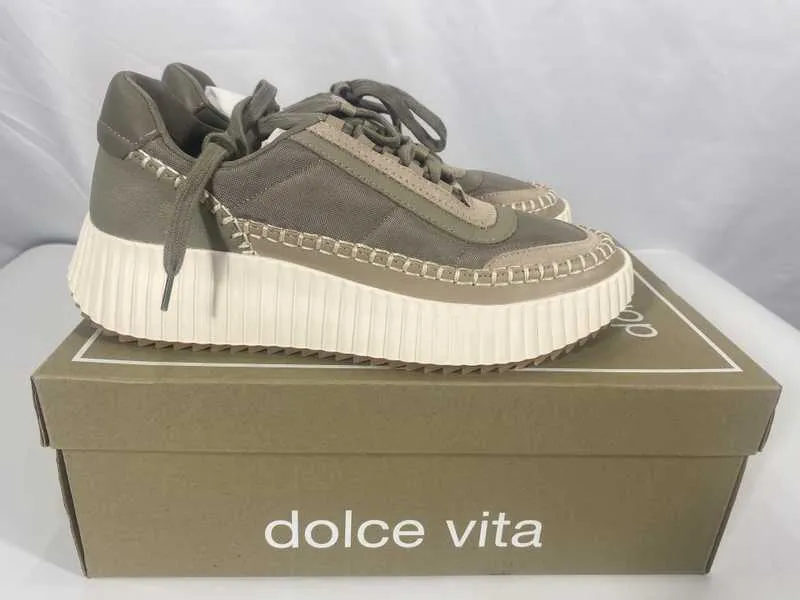 DOLEN NYLON SNEAKERS DK TAUPE NYLON - re:vita