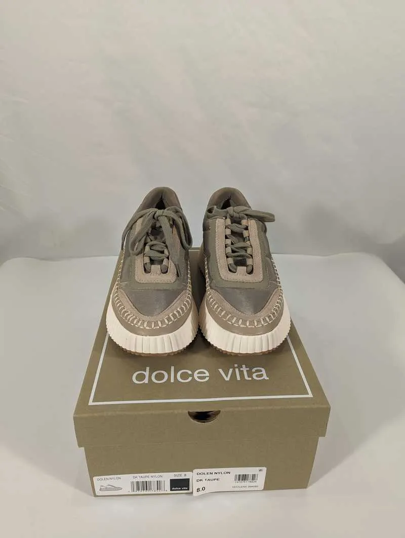 DOLEN NYLON SNEAKERS DK TAUPE NYLON - re:vita