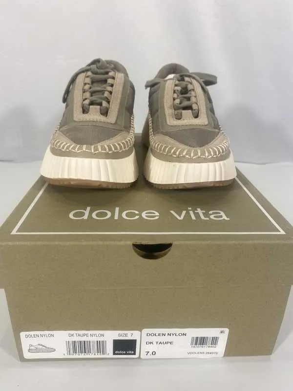 DOLEN NYLON SNEAKERS DK TAUPE NYLON - re:vita