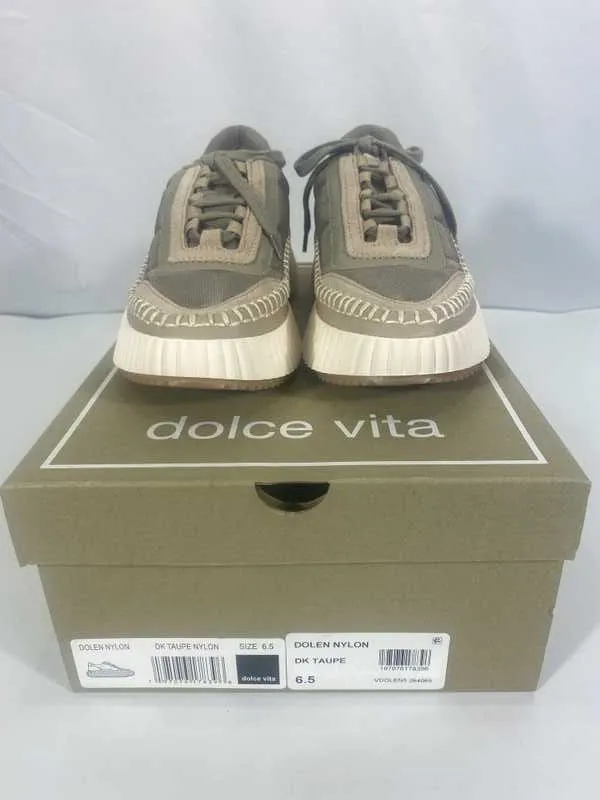 DOLEN NYLON SNEAKERS DK TAUPE NYLON - re:vita