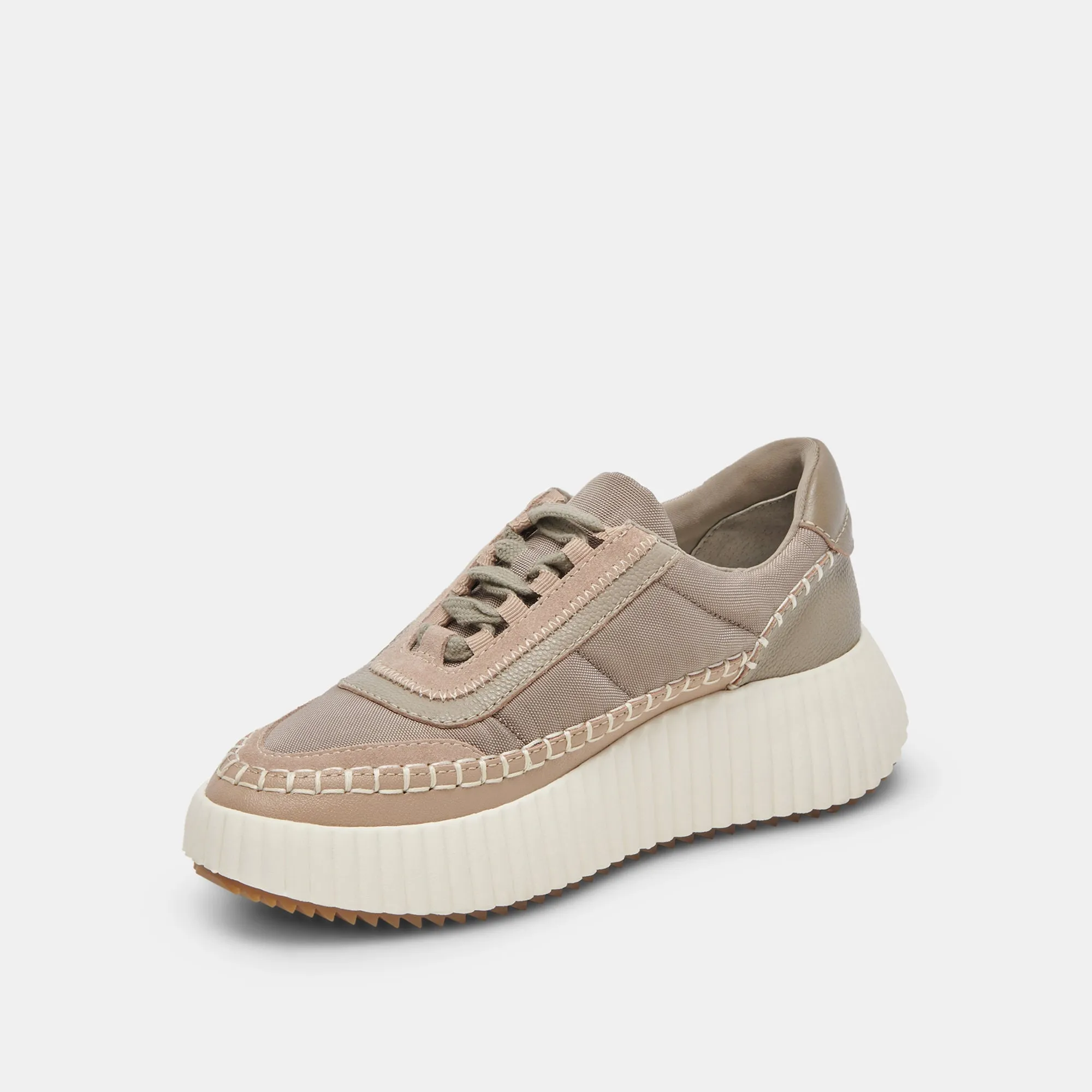 DOLEN NYLON SNEAKERS DK TAUPE NYLON - re:vita