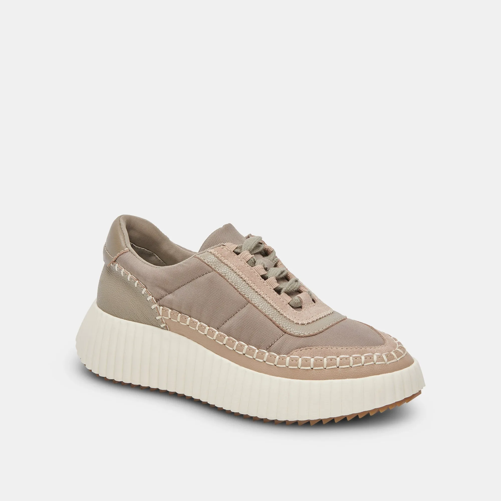 DOLEN NYLON SNEAKERS DK TAUPE NYLON - re:vita