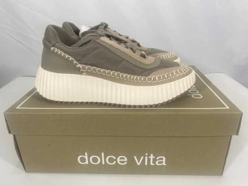 DOLEN NYLON SNEAKERS DK TAUPE NYLON - re:vita