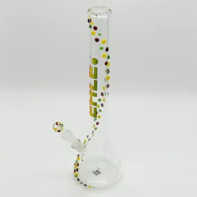 EHLE - Beaker Glass Bong - Rasta