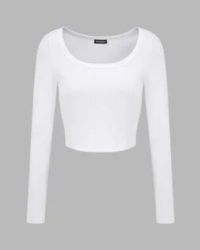 Esshall Scoop Neck Cropped Top